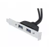 Cable alargador USB 2.0 Exertis Connect, conector macho USB-A a conector hembra USB-A, 0,25 m, negro 146697