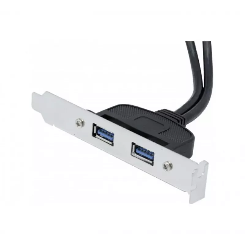 Cable alargador USB 2.0 Exertis Connect, conector macho USB-A a conector hembra USB-A, 0,25 m, negro 146697
