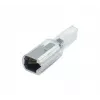 Desenredador de cable de auricular de teléfono EXERTIS CONNECT - evita enredos, articulación giratoria 360°, RJ9/RJ10/RJ22, negro (280101)