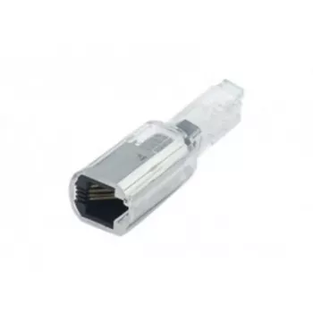 Desenredador de cable de auricular de teléfono EXERTIS CONNECT - evita enredos, articulación giratoria 360°, RJ9/RJ10/RJ22, negro (280101)