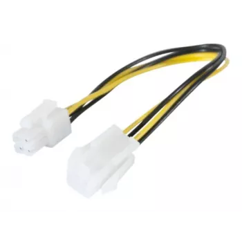 Cable alargador de corriente P4 EXERTIS CONNECT 30 cm negro 4 pines ATX12V EXC147562