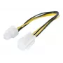 Cable alargador de corriente P4 EXERTIS CONNECT 30 cm negro 4 pines ATX12V EXC147562
