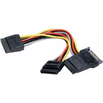 Cable distribuidor de corriente SATA EXERTIS CONNECT de 15 pines a 3x SATA HDD - recto 147563