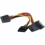 Cable distribuidor de corriente SATA EXERTIS CONNECT de 15 pines a 3x SATA HDD - recto 147563