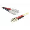 Cable de parche de fibra óptica dúplex multimodo Exertis Connect LC/UPC a ST/UPC, OM2 50/125 µm, LSZH, naranja, 3 m 392673