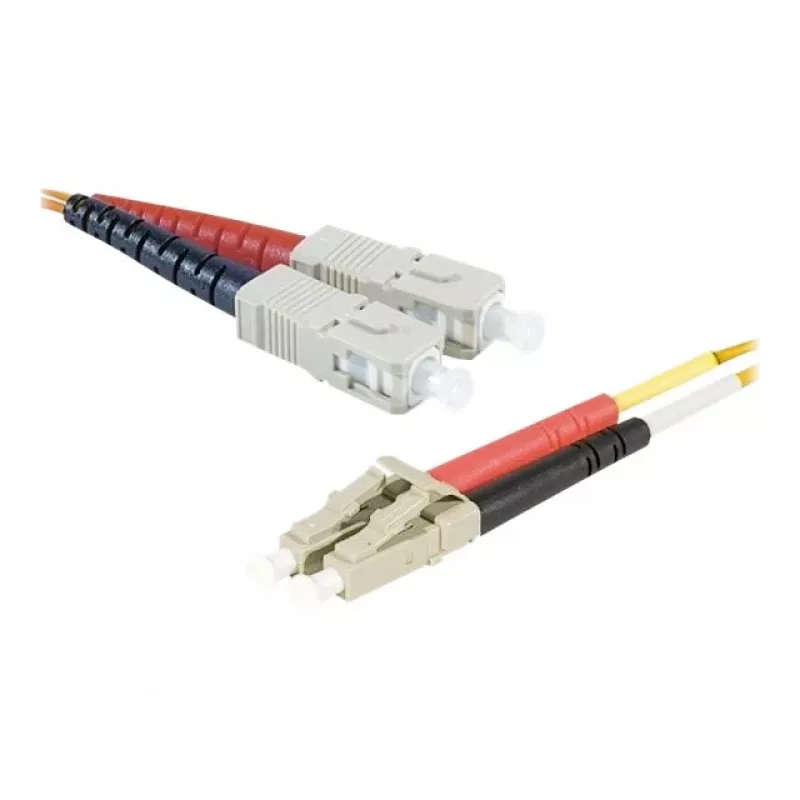 Cable de parche de fibra óptica dúplex multimodo Exertis Connect LC/UPC a ST/UPC, OM2 50/125 µm, LSZH, naranja, 3 m 392673