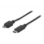 Cable USB 2.0 EXERTIS CONNECT, USB Type-C a Micro-B, negro, 1,0 m 150301