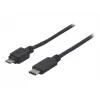Cable USB 2.0 EXERTIS CONNECT, USB Type-C a Micro-B, negro, 1,0 m 150301