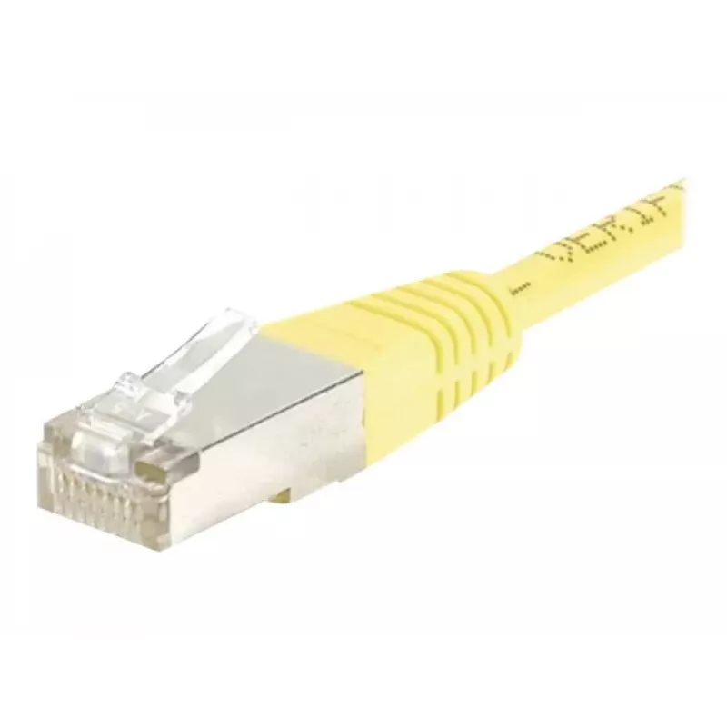 Cable de parche Cat.6 F/UTP EXERTIS CONNECT, amarillo, 10 m, Slim Bend Protection 245560