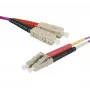 Cable de parche de fibra óptica OM2 EXERTIS CONNECT, 50/125 µm, SC dúplex a LC dúplex, UPC, naranja, 10 m 392686
