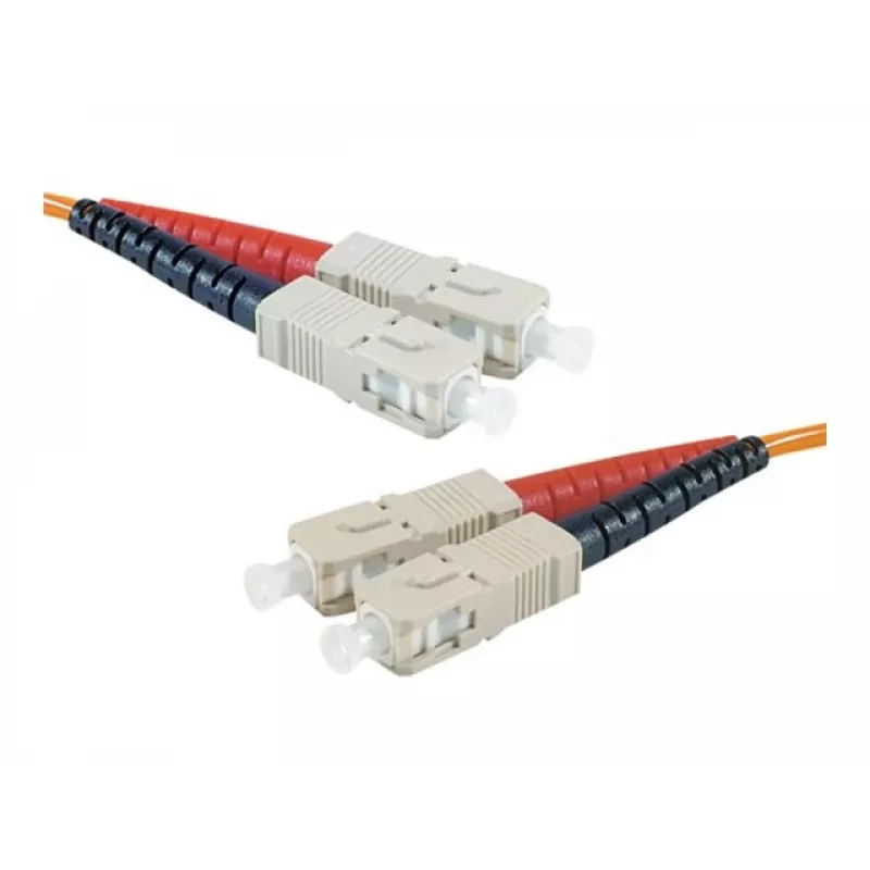 EXERTIS CONNECT Cable de conexión de fibra óptica OM2 SC dúplex, 50/125 µm, LSZH, Naranja, 5 m 392694