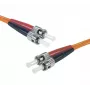 Exertis Connect Cable de conexión de fibra óptica ST/UPC multimodo dúplex OM2, 5m, LSZH Naranja 392714