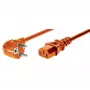 EXERTIS CONNECT Cable de alimentación Schuko a IEC C13 en ángulo de 1,8 m Naranja 808072