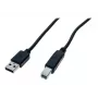 EXERTIS CONNECT Cable USB 2.0 de alta velocidad, conector USB Type-A macho a conector USB Type-B macho, Negro, 5,0 m (352451)