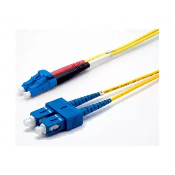 Ekivalan Cable de conexión OS2 dúplex, 9/125 µm, LC/SC, Amarillo, 2,0 m COZ008DCLC2SJ0020A
