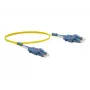 Exertis Connect Cable de conexión de fibra óptica LC/UPC a LC/UPC monomodo OS2 dúplex, 10m, Amarillo, LSZH 392936