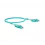 EXERTIS CONNECT Cable de conexión de fibra óptica Uniboot, OM3, LC dúplex a LC dúplex, UPC, Aqua, 2 m 392942