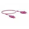 Exertis Connect Cable de conexión LC/UPC a LC/UPC OM4 multimodo dúplex Uniboot, 1m, Violeta Erika, LSZH 392951