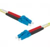 EXERTIS CONNECT Cable de conexión de fibra óptica OS2 LC dúplex a LC dúplex UPC, 9/125 µm, Amarillo, 15 m 392847