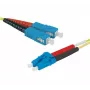 EXERTIS CONNECT Cable de conexión de fibra óptica Eco OS2 SC dúplex a LC dúplex 3m Amarillo 392863