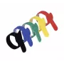 Exertis Connect Set de bridas de cable de velcro, 210 mm x 16 mm, 15 uds., 5 colores (negro, azul, verde, amarillo, rojo)