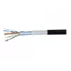 EXERTIS CONNECT Cable de conexión de exterior Cat6 F/UTP resistente al agua, 2 m, negro 845040