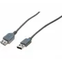 EXERTIS CONNECT Cable de extensión USB 2.0, conector macho USB-A a conector hembra USB-A, gris, 5,0 m, High Speed 532405