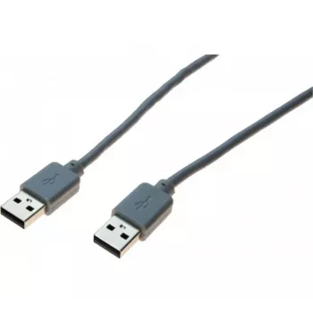exertis Connect Cable de datos USB 2.0, USB-A a USB-A, gris, 1,8 m 532502