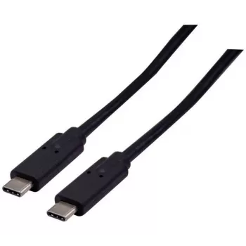 EXERTIS CONNECT Cable USB 3.2 Gen 2x2 20 Gbps / 240W USB-C a USB-C, negro, 1,0 m (532649)