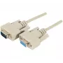 EXERTIS CONNECT Cable de extensión serie D-Sub de 9 pines, conector macho a conector hembra, 10 m, negro 580261