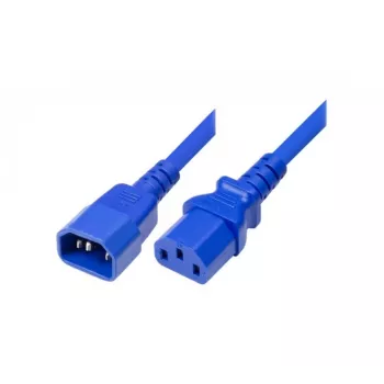Exertis Connect Cable de alimentación IEC C14 a C13, azul, 5,0 m 808047