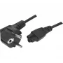 Exertis Connect Cable de alimentación Schuko a IEC C5 en ángulo, negro, 1,0 m 808359