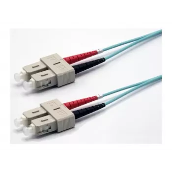 Ekivalan OM3 Duplex Cable de conexión, 50/125 µm, SC/SC, aqua, 10 m COZOM3DCDC2SA0100A