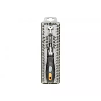 EXERTIS CONNECT Juego de destornilladores de carraca de 62 piezas con puntas y maletín de almacenamiento 815604