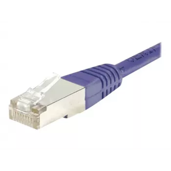 EXERTIS CONNECT Cat.6 F/UTP Cable de conexión, 30m, violeta, fundas antiacodamiento Snagless Slim, RJ45 853348