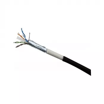 EXERTIS CONNECT Cat.6 F/UTP Cable de conexión exterior impermeable, 15 m, negro 845045
