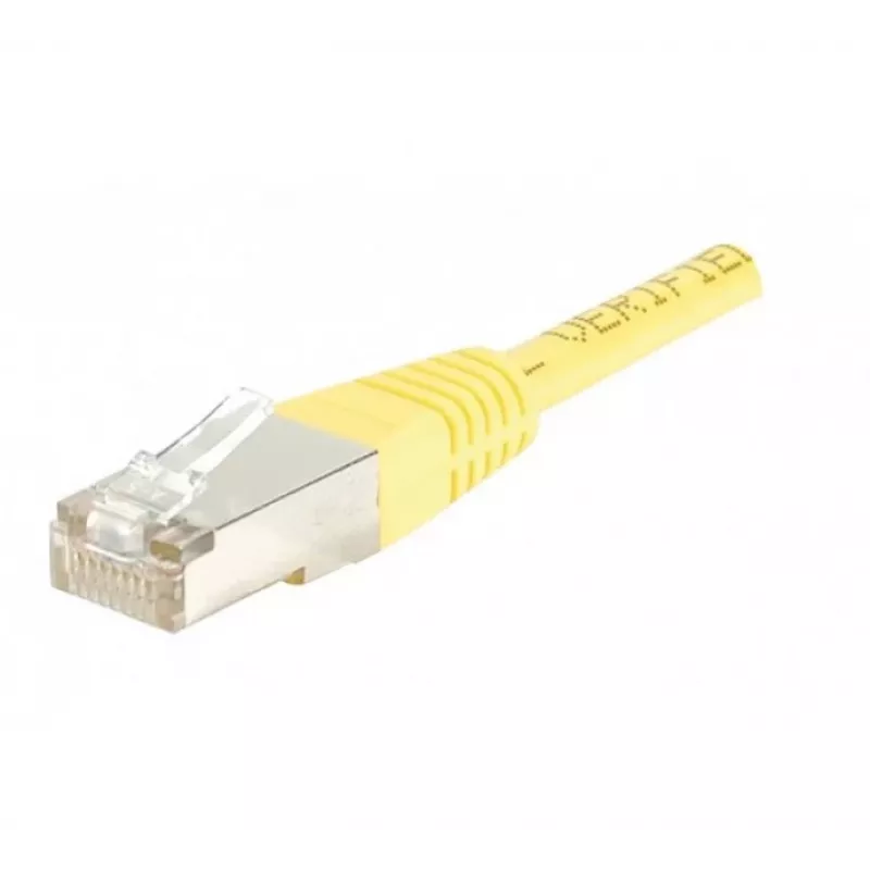 EXERTIS CONNECT Cable de conexión CAT.5e F/UTP apantallado, amarillo, 3,0 m 854106