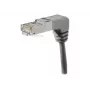 EXERTIS CONNECT Cat.6A S/FTP Cable de conexión, en ángulo, 0,7 m, gris 854287