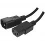 Exertis Connect Cable de alimentación IEC C14 a C13, libre de halógenos, negro, 1,8 m 807952