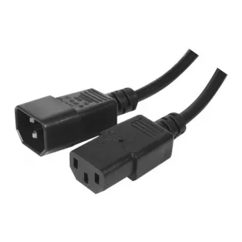 Exertis Connect Cable de alimentación IEC C14 a C13, libre de halógenos, negro, 3,0 m 807953