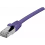 EXERTIS CONNECT Cat. 6 F/UTP Cable de conexión, 2 m, violeta, PoE, libre de halógenos 854413