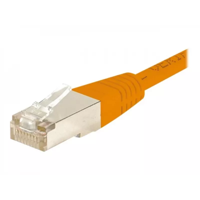 EXERTIS CONNECT Cable de red Cat6 F/UTP, naranja, 25 m, Slim Snagless 853339