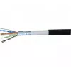 Exertis Connect 845038 Cable patch resistente al agua Cat.6 F/UTP, 0,5 m, negro, protección de curvatura delgada