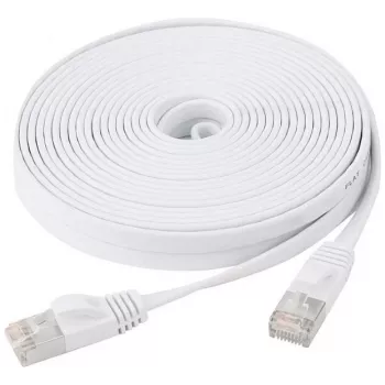 EXERTIS CONNECT Cable de red plano Cat6 U/FTP, 0,5 m, blanco 845055