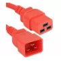 Exertis Connect cable alargador de corriente IEC C20 a C19 rojo de 2 m 16A 250V 640056