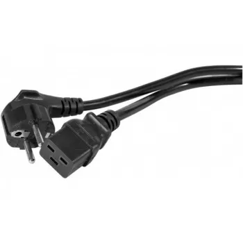 EXERTIS CONNECT cable de alimentación schuko en ángulo a C19 recto de 16 A, 3 m, negro 808018