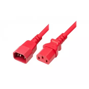 Exertis Connect cable de alimentación IEC C14 a C13, rojo, 5,0 m 808048