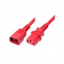 Exertis Connect cable de alimentación IEC C14 a C13, rojo, 5,0 m 808048