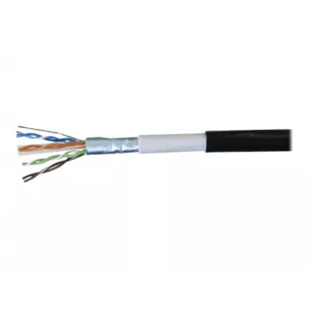 EXERTIS CONNECT cable de parcheo para exterior F/UTP CAT.6 impermeable negro 10 m 845044