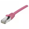 EXERTIS CONNECT Cable de red Cat 6A S/FTP, rosa, 1,5 m, Slim Snagless 854377